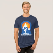 Himmlischer T - Shirt für die Skiabfahrt (Vorderseite voll)