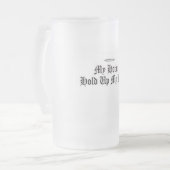 Himmlischer Teufel - mattierte GlasTasse Mattglas Bierglas (Vorderseite Links)