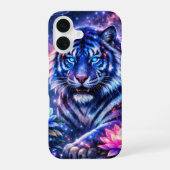 Himmlischer Tiger des Kosmos iPhone 16 Hülle (Rückseite)