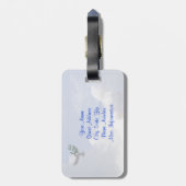 Himmlischer u. Jesus-Glaube verlassen Zuhause Gepäckanhänger (Rückseite vertikal)