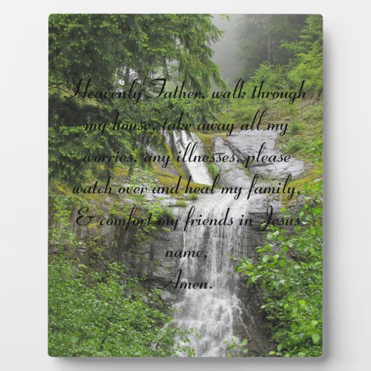 himmlischer Vater Zuhause Gebet Plaque Fotoplatte (Vorderseite)