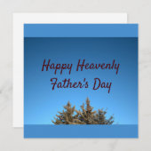 Himmlischer Vatertag Feiertagskarte (Vorne/Hinten)
