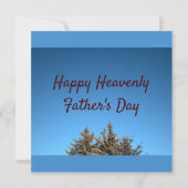 Himmlischer Vatertag Feiertagskarte (Vorderseite)