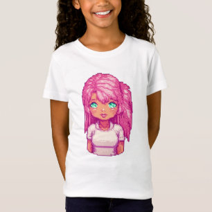 Himmlischer Wächter rosa Mädchen T-Shirt