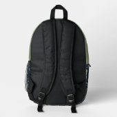 Himmlischer Wald Botanik-Rucksack Bedruckter Rucksack (Rückseite)