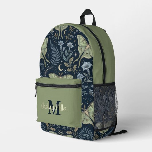 Himmlischer Wald Botanik-Rucksack Bedruckter Rucksack (Rückseitige Ecke Rechts)