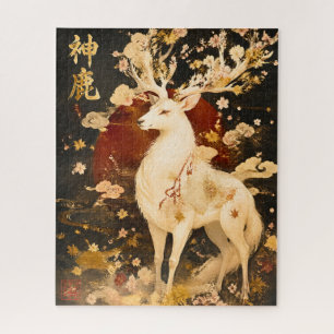 Himmlischer Weißhirsch   Japanische Mythologie Kun Puzzle