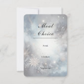 Himmlischer Winter-Mitternachts-Funkelnde Hochzeit RSVP Karte (Rückseite)