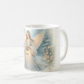 Himmlischer Winterengel Laterne der Gnade Kaffeetasse (VorderseiteRechts)