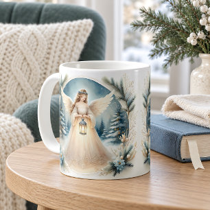 Himmlischer Winterengel - Laterne der Hoffnung Kaffeetasse