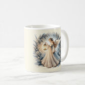 Himmlischer Winterengel - Laterne des Friedens Kaffeetasse (VorderseiteRechts)