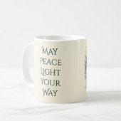 Himmlischer Winterengel - Laterne des Friedens Kaffeetasse (Vorderseite Links)