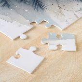 Himmlischer Winterengel - Laterne des Friedens Puzzle (Seite)