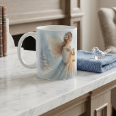 Himmlischer Winterengel Laterne des Trostes Kaffeetasse