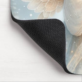 Himmlischer Winterengel Laterne des Trostes Mousepad (Ecke)