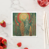 Himmlischer Winterhain Serviette (Beispiel)