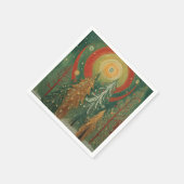 Himmlischer Winterhain Serviette (Ecke)