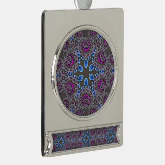 Himmlischer Wirbel Banner-Ornament Silber (Rechts)