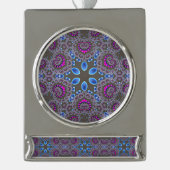 Himmlischer Wirbel Banner-Ornament Silber (Vorderseite)