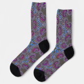 Himmlischer Wirbel Socken (Linkes Detail)