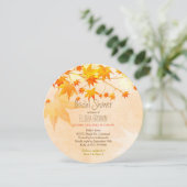 Himmlisches Ahornfallen-Brautparty Einladung (Stehend Vorderseite)