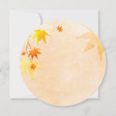 Himmlisches Ahornfallen-Brautparty Einladung (Rückseite)