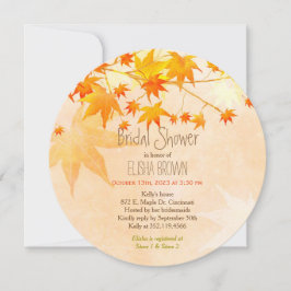 Himmlisches Ahornfallen-Brautparty Einladung