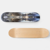 Himmlisches Angel Wing Cross Fraktal Skateboard (Horizontal)