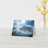 Himmlisches Beileid Karte (Gelbe Blume)