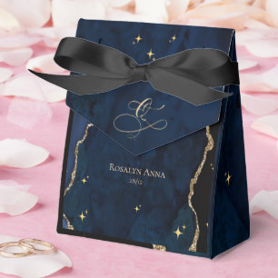 Himmlisches Blau Quinceanera Mitternachtssterne Mo Geschenkschachtel