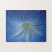 Himmlisches Blue Morning Glory Blume Foto Puzzle (Horizontal)