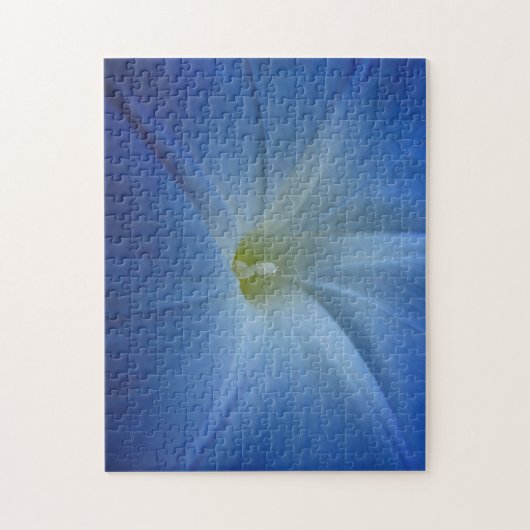 Himmlisches Blue Morning Glory Blume Foto Puzzle (Vertikal)