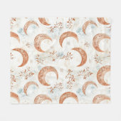 Himmlisches Blumenmuster (3) Fleecedecke (Vorderseite (Horizontal))