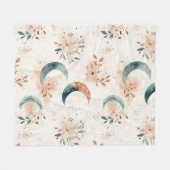 Himmlisches Blumenmuster (5) Fleecedecke (Vorderseite (Horizontal))