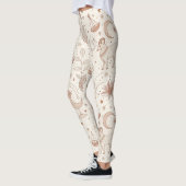 Himmlisches botanisches Muster (1) Leggings (Links)