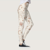 Himmlisches botanisches Muster (1) Leggings (Rechts)
