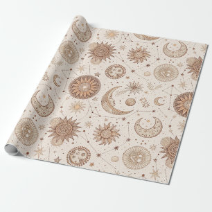 Himmlisches botanisches Muster (2) Geschenkpapier