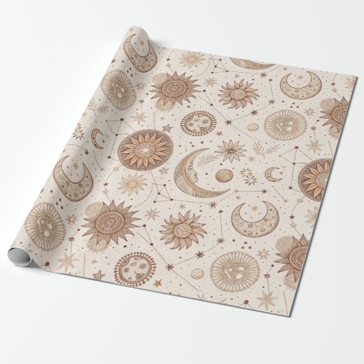Himmlisches botanisches Muster (2) Geschenkpapier (Ungerollt)