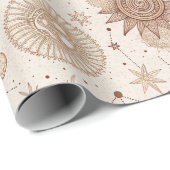 Himmlisches botanisches Muster (2) Geschenkpapier (Rolleneckpunkt)