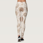 Himmlisches botanisches Muster (2) Leggings (Rückseite)