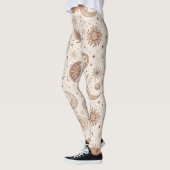 Himmlisches botanisches Muster (2) Leggings (Links)