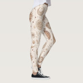 Himmlisches botanisches Muster (2) Leggings (Rechts)