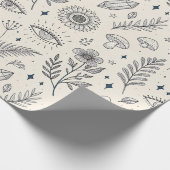 Himmlisches botanisches Muster (4) Geschenkpapier (Ecke)
