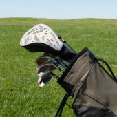 Himmlisches botanisches Muster (4) Golf Headcover (In SItu)