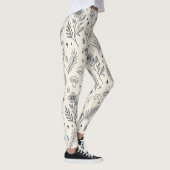 Himmlisches botanisches Muster (4) Leggings (Rechts)
