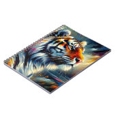 Himmlisches Brüllen – Kosmische Tiger-Vision Notizblock (Linke Seite)