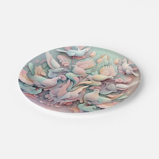 HIMMLISCHES DESCENT " PAPPTELLER (Schrägansicht)