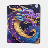 himmlisches Drachenornament Keramikornament (Links)