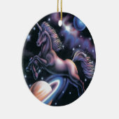 Himmlisches Einhorn Keramik Ornament (Rechts)