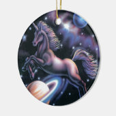 Himmlisches Einhorn Keramik Ornament (Links)
